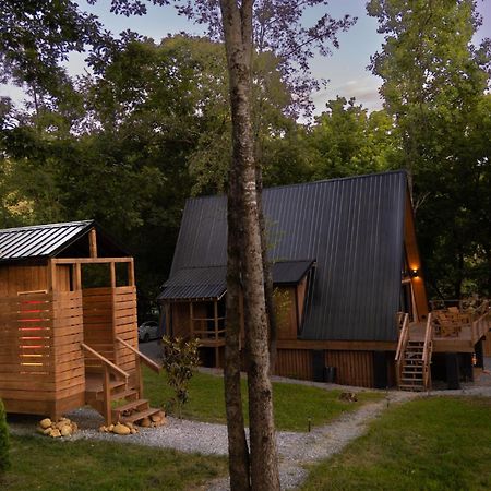 Valhalla Cabins Aframes With Hot Tubs & Sauna Cosby Bagian luar foto