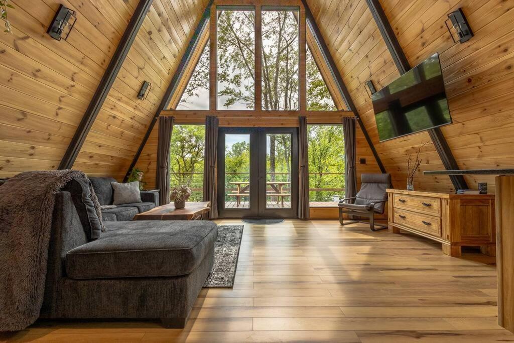 Valhalla Cabins Aframes With Hot Tubs & Sauna Cosby Bagian luar foto